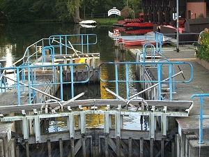 Lbben, Schleuse am Strandcafe