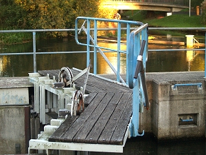 Lbben, Schleuse am Strandcafe