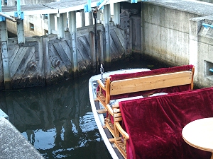 Lbben, Schleuse am Strandcafe