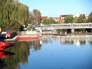 Lbben, Schleuse am Strandcafe