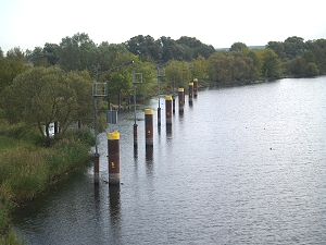 Schleuse Schwedt an der Schwedter Querfahrt