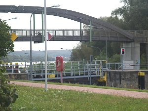 Schleuse Schwedt an der Schwedter Querfahrt